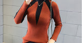 Women's Sweater Winter 2019 Fashion Jumpers Korean Hit Color Pullovers Knitting Pullovers Thick Christmas Sweaters Pull Femme