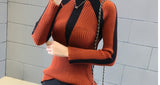 Women's Sweater Winter 2019 Fashion Jumpers Korean Hit Color Pullovers Knitting Pullovers Thick Christmas Sweaters Pull Femme