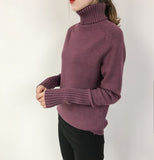 OHRYIYIE Women Turtleneck Winter Sweater 2020 New Khaki Beige Long Sleeve Knitted Pullovers Female Jumper Tricot Tops Pull Femme