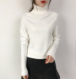 OHRYIYIE Women Turtleneck Winter Sweater 2020 New Khaki Beige Long Sleeve Knitted Pullovers Female Jumper Tricot Tops Pull Femme