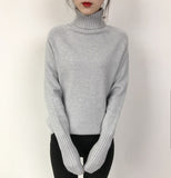 OHRYIYIE Women Turtleneck Winter Sweater 2020 New Khaki Beige Long Sleeve Knitted Pullovers Female Jumper Tricot Tops Pull Femme