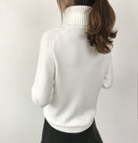 OHRYIYIE Women Turtleneck Winter Sweater 2020 New Khaki Beige Long Sleeve Knitted Pullovers Female Jumper Tricot Tops Pull Femme