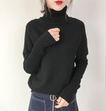 OHRYIYIE Women Turtleneck Winter Sweater 2020 New Khaki Beige Long Sleeve Knitted Pullovers Female Jumper Tricot Tops Pull Femme