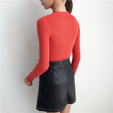 Korean Sweaters For Women Basic High Elastic Knitted Sweater Woman Sexy V-Neck Pullovers Long Sleeve Slim Pull Femme 2018 GKFNMT