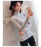 Autumn Turtleneck Sweater Female 2019 Winter Cashmere Knitted Women Sweater And Pullover Female Tricot Jersey Jumper Pull Femme