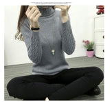 Women Turtleneck Winter Sweater Women 2020 Long Sleeve Knitted Women Sweaters And Pullovers Female Jumper Tricot Tops LY571