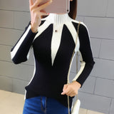 Women's Sweater Winter 2019 Fashion Jumpers Korean Hit Color Pullovers Knitting Pullovers Thick Christmas Sweaters Pull Femme