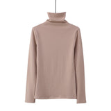 Womens Sweaters 2019 Autumn Winter Tops Turtleneck Sweater Women Black White Thin Pullover Jumper Knitted Sweater Pull Femme New