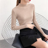 Women Pullover Sweater 2019 Winter Autumn Turtleneck Sweater Women Christmas Sweater Knitted Women Sweater Pull Femme Jumper