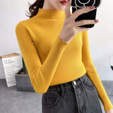 Women Pullover Sweater 2019 Winter Autumn Turtleneck Sweater Women Christmas Sweater Knitted Women Sweater Pull Femme Jumper