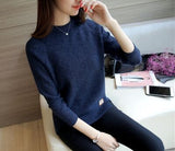 Women Cashmere Sweaters And Pullovers Autumn Winter Jumper Long Sleeve Femme Pure Pullover Female Casual Knitted Pull Sweater