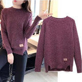 Women Cashmere Sweaters And Pullovers Autumn Winter Jumper Long Sleeve Femme Pure Pullover Female Casual Knitted Pull Sweater