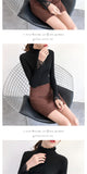 Elegant Sweety Turtleneck Lace Sweater for Women Korean Spring Green Sweaters Winter Knit Pullover Female Jumper Lady Pull Femme