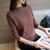 Women Cashmere Sweaters And Pullovers Autumn Winter Jumper Long Sleeve Femme Pure Pullover Female Casual Knitted Pull Sweater