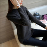 Women Cashmere Sweaters And Pullovers Autumn Winter Jumper Long Sleeve Femme Pure Pullover Female Casual Knitted Pull Sweater