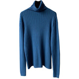2019 Women Sweater And Pullovers Turtleneck Long Sleeve Slim Knitted Women Sweater Autumn Blue Pullovers Femme Tricot Pull Femme