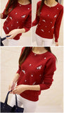 2020 Autumn Sweater Women Embroidery Knitted Winter Women Sweater And Pullover Female Tricot Jersey Jumper Pull Femme Sweaters