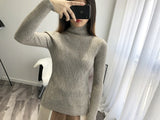 2018 Women Sweater And Pullovers Turtleneck Women Sweater Thick Kintting Women Winter Pullovers Sweater Femme Tricot Pull Femme