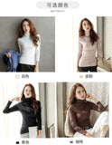 Womens Sweaters 2019 Autumn Winter Tops Turtleneck Sweater Women Black White Thin Pullover Jumper Knitted Sweater Pull Femme New