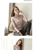 Womens Sweaters 2019 Autumn Winter Tops Turtleneck Sweater Women Black White Thin Pullover Jumper Knitted Sweater Pull Femme New
