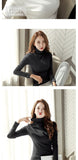 Womens Sweaters 2019 Autumn Winter Tops Turtleneck Sweater Women Black White Thin Pullover Jumper Knitted Sweater Pull Femme New