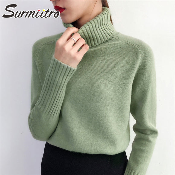 Surmiitro Sweater Female 2020 Autumn Winter Cashmere Knitted Women Sweater And Pullover Female Tricot Jersey Jumper Pull Femme