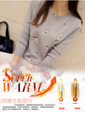 Lcybhe 2020 Autumn Sweater Women Embroidery Knitted Winter Women Sweater And Pullover Female Tricot Jersey Jumper Pull Femme