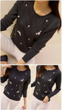 Lcybhe 2020 Autumn Sweater Women Embroidery Knitted Winter Women Sweater And Pullover Female Tricot Jersey Jumper Pull Femme