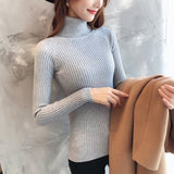 Autumn Turtleneck Sweater Female 2019 Winter Cashmere Knitted Women Sweater And Pullover Female Tricot Jersey Jumper Pull Femme