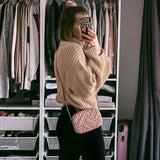 Fargeous Khaki Turtleneck Women Sweater Autumn Winter Long Sleeve Jumper 2019 Knitted Loose Fashion Pullover Femme