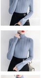 Underwear Woman Autumn and Winter 2020 New sweater Slim Bottom Shirt Long Sleeve Tight Knitted Shirt Thickening