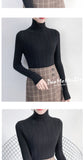 Underwear Woman Autumn and Winter 2020 New sweater Slim Bottom Shirt Long Sleeve Tight Knitted Shirt Thickening
