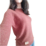 Knitted Solid Pullover Sweater Women Long Sleeve Pullovers Autumn Winter Female Sweater Casual Ladies Jumper Girls Sweaters Warm