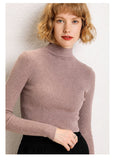 Autumn Women 2020 Sweater Long Sleeve Women Knitted Slim Fit Half Turtleneck Sweater And Pullovers Pull Femme Tricot