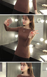 Autumn Long Sleeve Knitted Sweater Women 2019 Casual Pullover Sweaters Korean Style Winter Slim White Pull Knitwear 7571 50