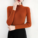 NiceMix Casual Knitted Turtleneck Women 2019 Autumn Winter Korean Black Blue Sweater Female Tricot Jumper And Pullover