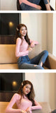 NiceMix Casual Knitted Turtleneck Women 2019 Autumn Winter Korean Black Blue Sweater Female Tricot Jumper And Pullover
