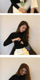 NiceMix Casual Knitted Turtleneck Women 2019 Autumn Winter Korean Black Blue Sweater Female Tricot Jumper And Pullover