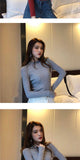 NiceMix Casual Knitted Turtleneck Women 2019 Autumn Winter Korean Black Blue Sweater Female Tricot Jumper And Pullover