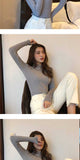 NiceMix Casual Knitted Turtleneck Women 2019 Autumn Winter Korean Black Blue Sweater Female Tricot Jumper And Pullover