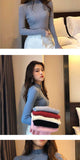 NiceMix Casual Knitted Turtleneck Women 2019 Autumn Winter Korean Black Blue Sweater Female Tricot Jumper And Pullover
