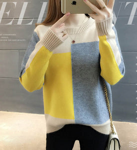 Knitted Sweater Pull Women Fashion Ladies Winter New Korean Women Sweaters Lady Long Sleeve Casual Autumn Jumper Knit Tops